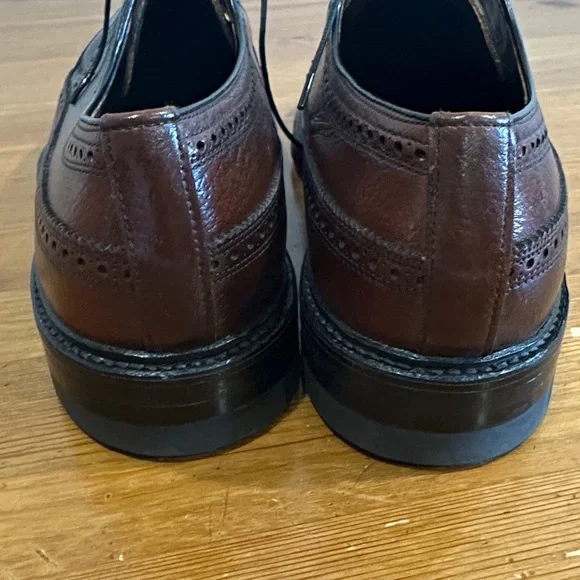 Sears Dark Brown Leather Men's Oxford Shoes - Picture 8 of 12